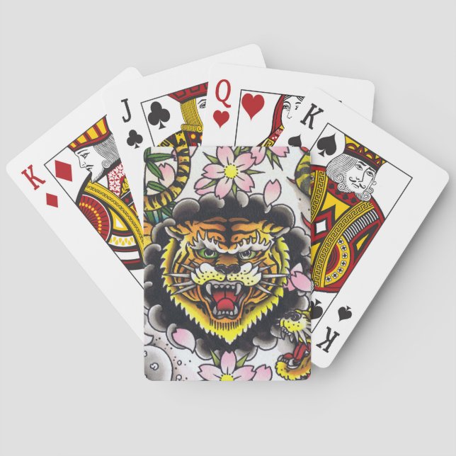Tiger Spielkarten (Rückseite)