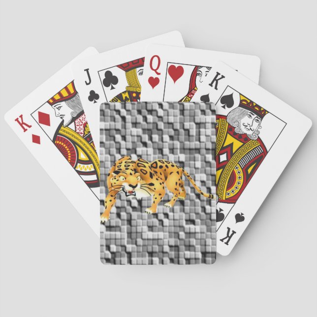 Tiger Spielkarten-Deck Spielkarten (Rückseite)