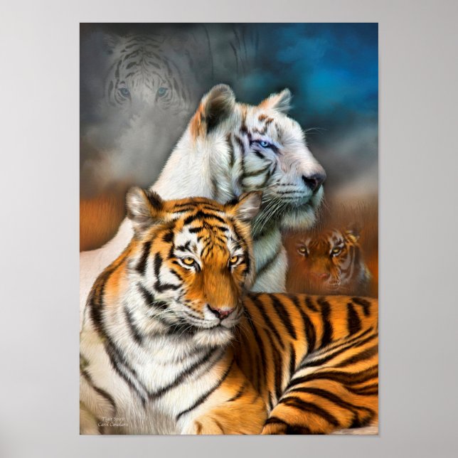 Tiger Spirit Fine Art Poster/Print Poster (Vorne)