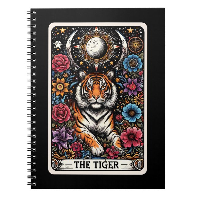 Tiger Spirit Tarot Card Notebook Notizblock (Vorderseite)