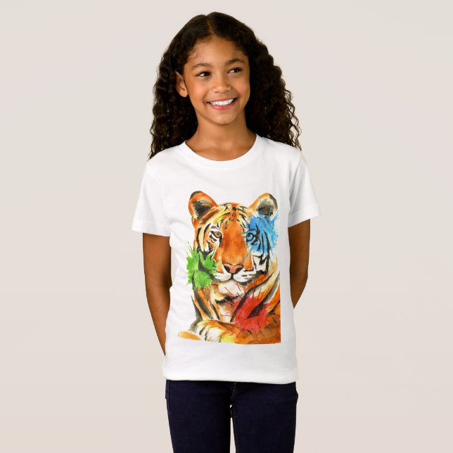 Tiger-Spritzer T-Shirt (Vorne ganz)