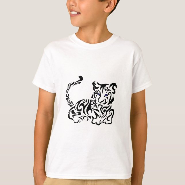 Tiger Squirls T-Shirt (Vorderseite)