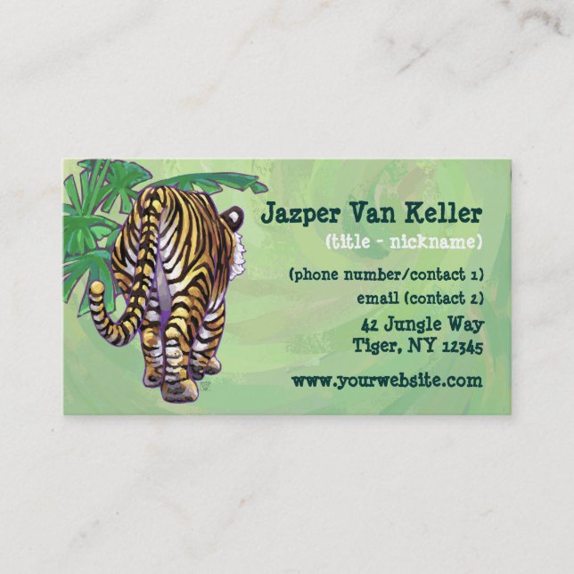 Tiger Stationery Visitenkarte (Vorderseite)