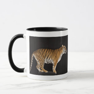 Tiger stehend auf Plattform Tasse