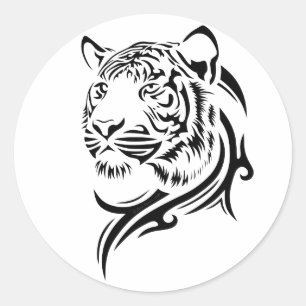 Tiger Sticker im Tribal