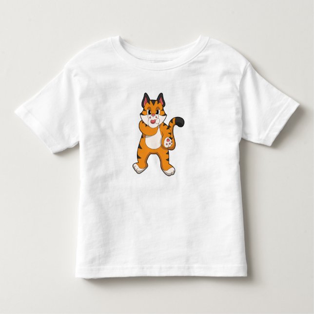 Tiger still kleinkind t-shirt (Vorderseite)