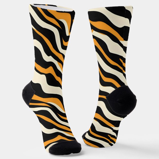 Tiger Stipes Pattern Socken (Gewinkelt)