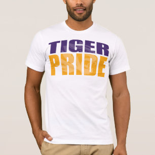 Tiger-Stolz-Weiß auf Weiß T-Shirt