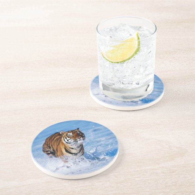 Tiger Stone Untersetzer (Seite)