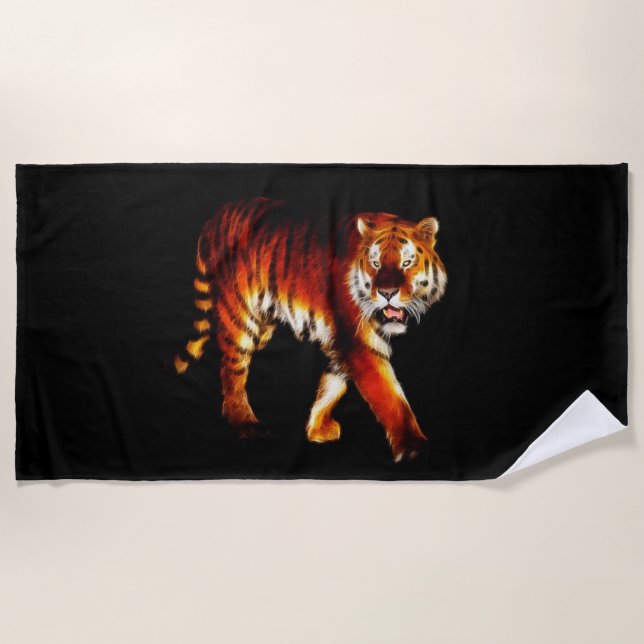 Tiger Strandtuch (Vorderseite)