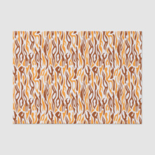 Tiger Streifen Abstraktes Muster Seidenpapier