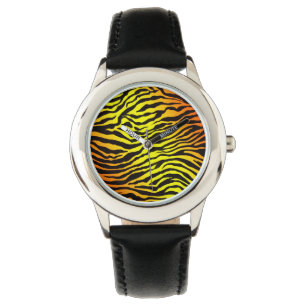 Tiger-Streifen Armbanduhr