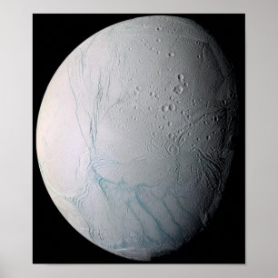 Tiger-Streifen auf Enceladus Poster