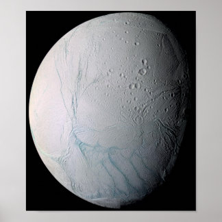 Tiger-Streifen auf Enceladus Poster
