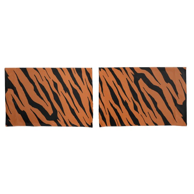 Tiger-Streifen-Kissen-Hüllen (Paare) Kissenbezug (Vorderseite-Set)