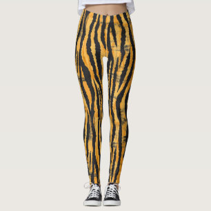Tiger Streifen Klassisches Muster Leggings