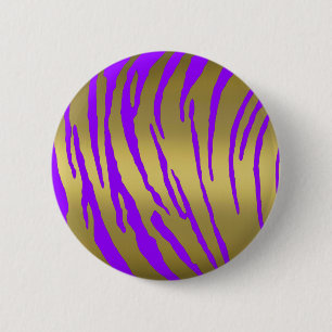 Tiger Streifen Lila Button