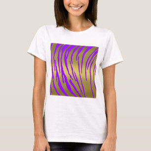 Tiger Streifen Lila T-Shirt