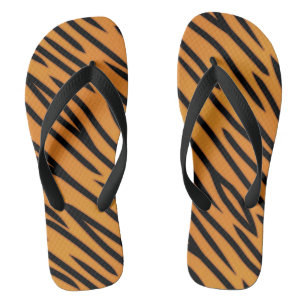 Tiger-Streifen-Muster Flip Flops