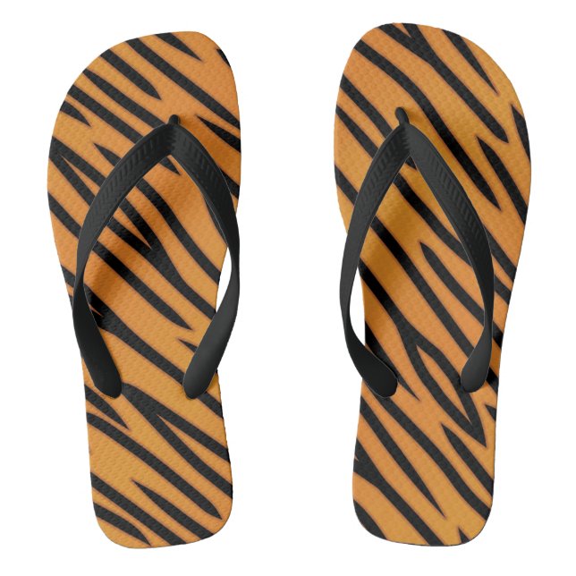 Tiger-Streifen-Muster Flip Flops (Fußbett)
