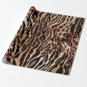Tiger-Streifen-Muster Geschenkpapier