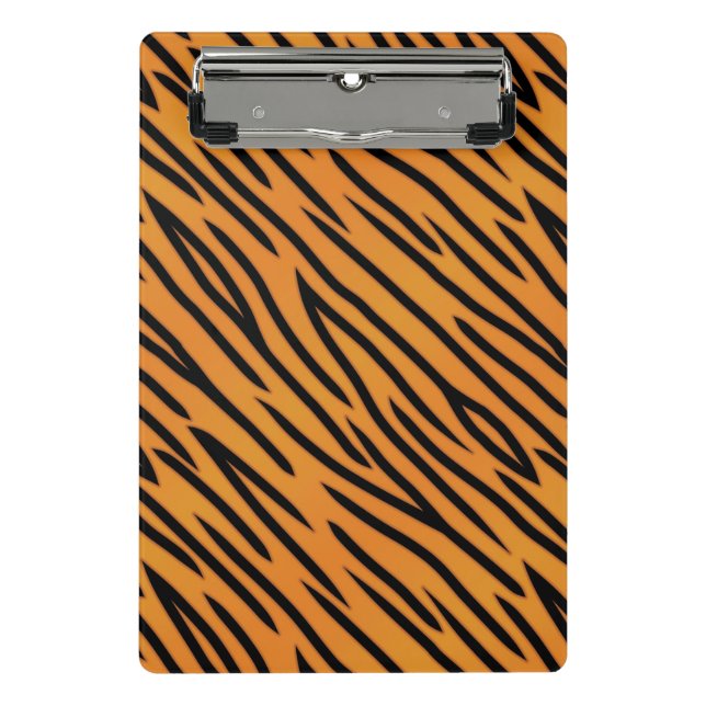 Tiger-Streifen-Muster Mini Klemmbrett (Vorderseite)