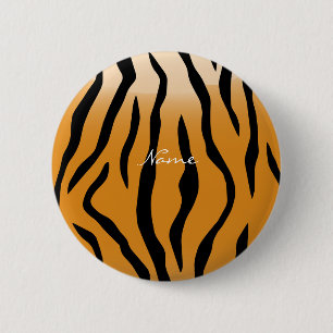 Tiger Streifen Muster Thunder_Cove Button