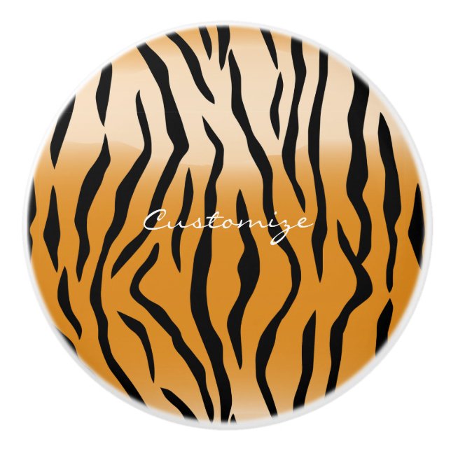 Tiger Streifen Muster Thunder_Cove Keramikknauf (Vorderseite)