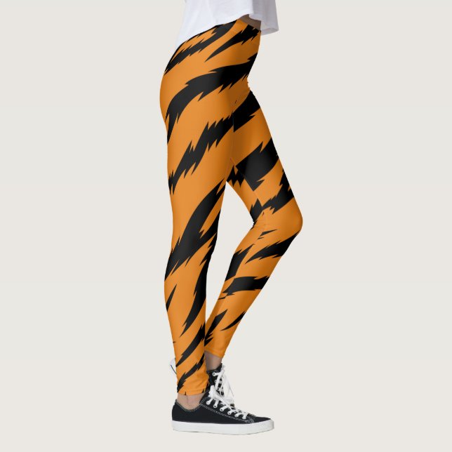 Tiger Streifen nahtlos Muster - 2 Leggings (Rechts)