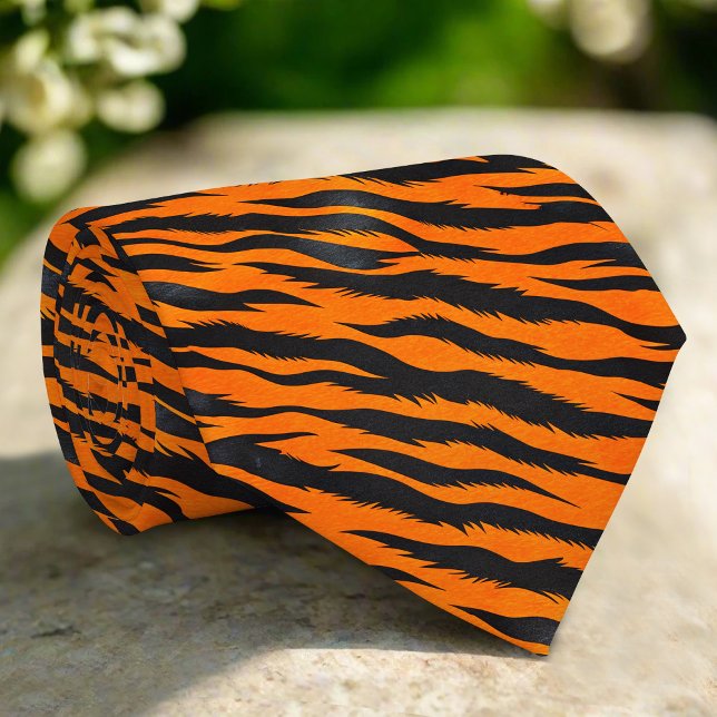 Tiger Streifen Nahtloses Muster Fake Leder Tier Krawatte (Von Creator hochgeladen)