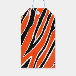 Tiger Streifen - orange/schwarz Geschenkanhänger