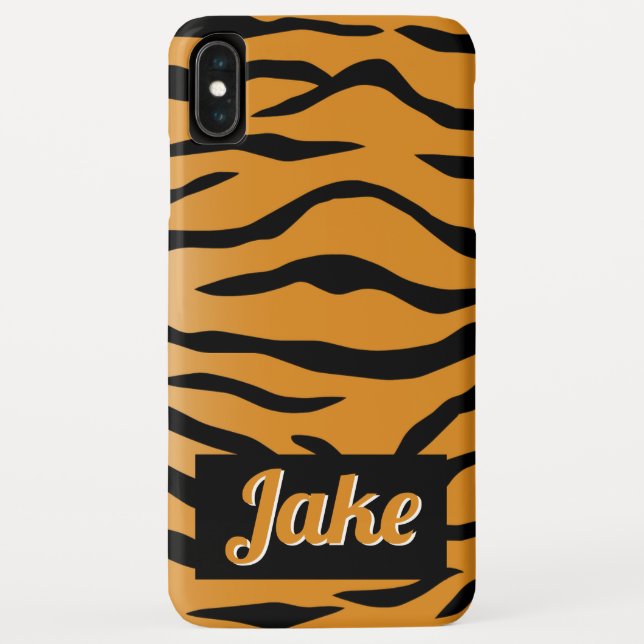 Tiger Streifen Orange und Schwarz Case-Mate iPhone Hülle (Rückseite)