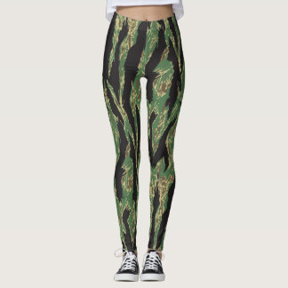 Tiger-Streifen-Tarnungs-Leggings Leggings