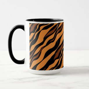 Tiger-Streifen-Tarnungs-Muster Tasse