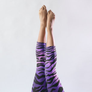 Tiger Streifen Tierfutter Capri Leggings
