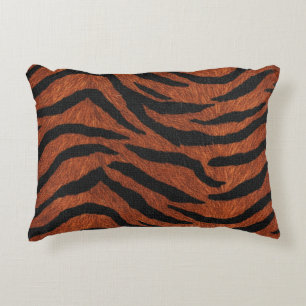 Tiger-Streifen-Wildmuster Dekokissen