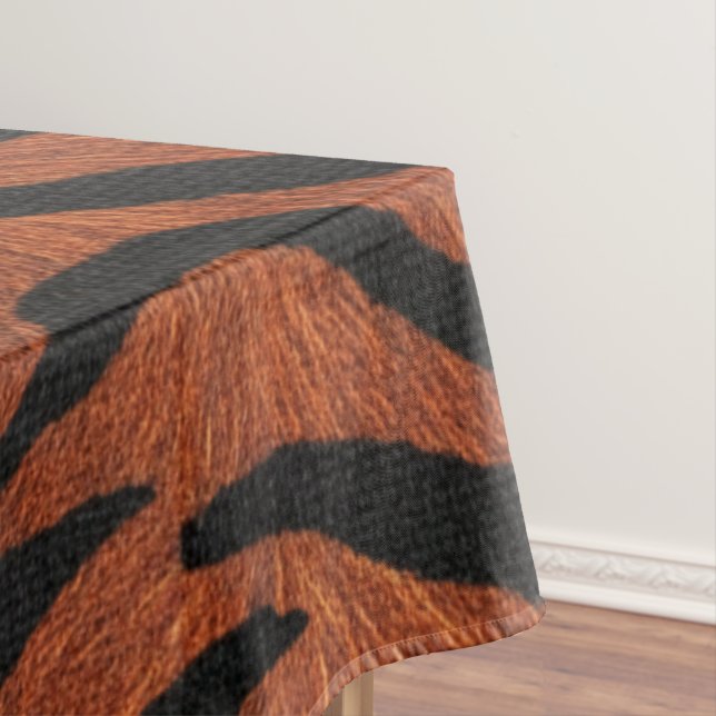 Tiger-Streifen-Wildmuster Tischdecke (Beispiel)