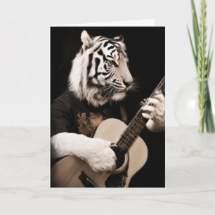 Tiger Strings – Elegante Musikkunst Karte