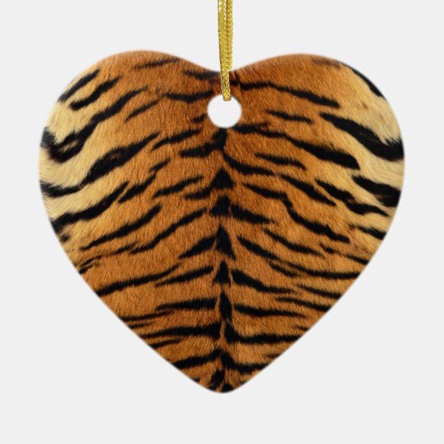 Tiger Strip Fur Print Keramikornament (Vorne)