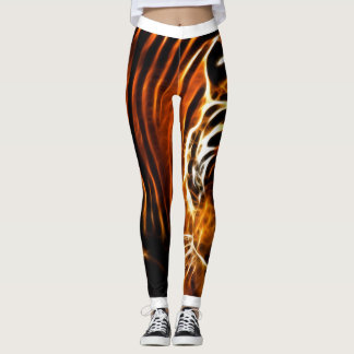 Tiger Strip Print Leggings & Yoga Pants
