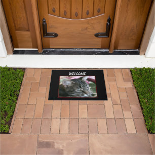 Tiger Stripe Kitty Doormat Fußmatte