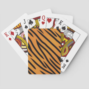 Tiger Stripe Muster Spielkarten
