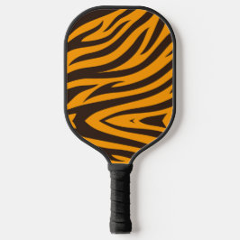 Tiger Stripe schwarz Orange Wildtier Hautmuster Pickleball Schläger
