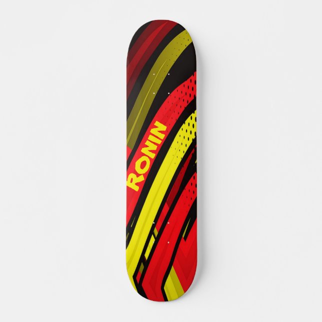 Tiger Stripe Skateboard (Vorne)