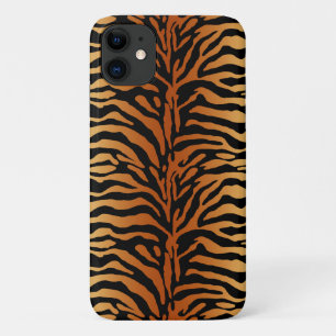 Tiger Stripes Animal Print, Amber, Schwarz und Tan Case-Mate iPhone Hülle