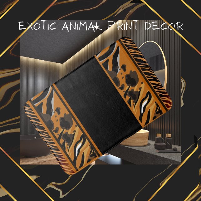 Tiger Stripes Animal Print Badematte (Von Creator hochgeladen)