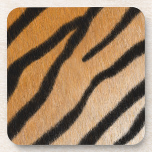Tiger Stripes Exotic Fur Realistic Animal Print Getränkeuntersetzer