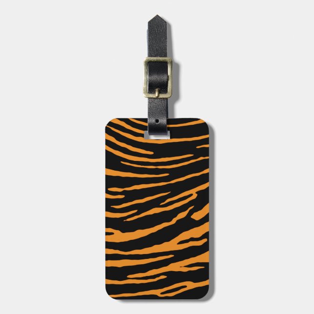 Tiger Stripes Gepäckanhänger (Vorderseite vertikal)