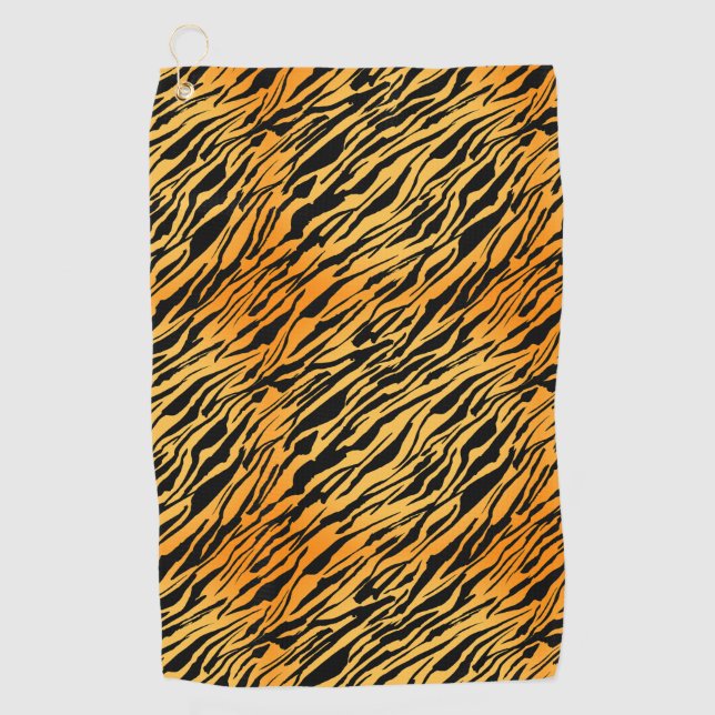 Tiger Stripes Golfhandtuch (Vorderseite)
