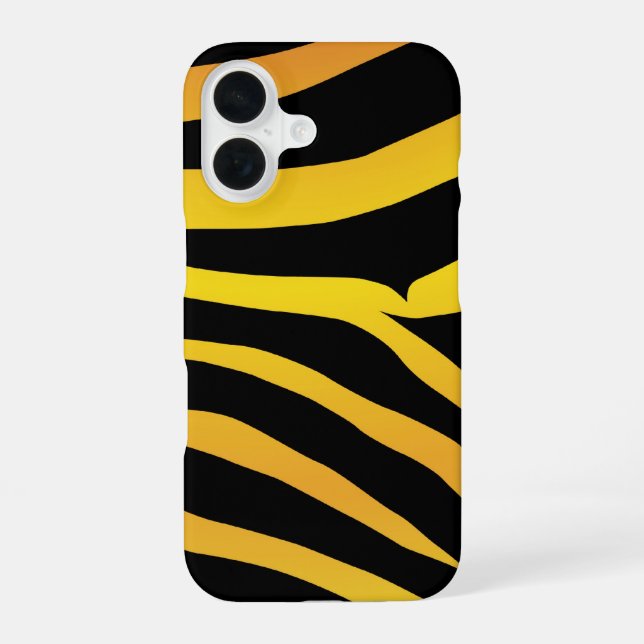 Tiger Stripes iPhone 16 Hülle (Rückseite)